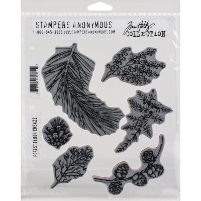 Stampers Anonymous Tim Holtz Cling Stamps -  Forest Floor